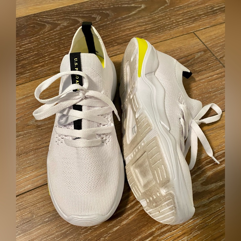 U.S. Polo Assn. Shoes White/Yellow W8 - Picture 2 of 4
